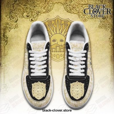 Black Clover Air Force Shoes - Magic Knights Squad Golden Dawn Sneakers Anime