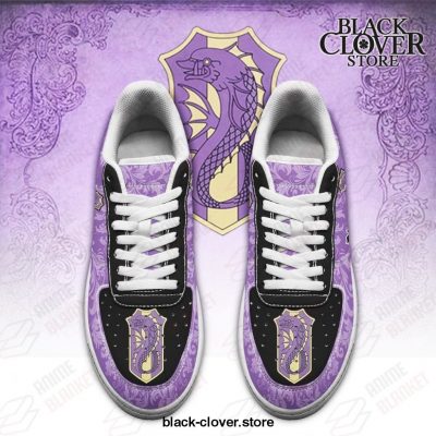 Black Clover Air Force Shoes - Magic Knights Squad Purple Orca Sneakers
