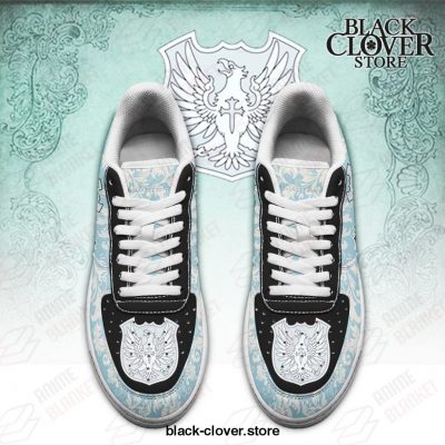 Black Clover Air Force Shoes - Magic Knights Squad Silver Eagle Sneakers Anime