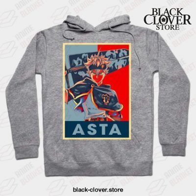 Black Clover Anime - Asta Hoodie Gray / S