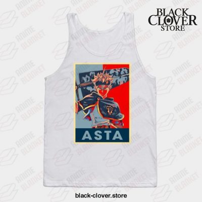 Black Clover Anime - Asta Tank Top White / S