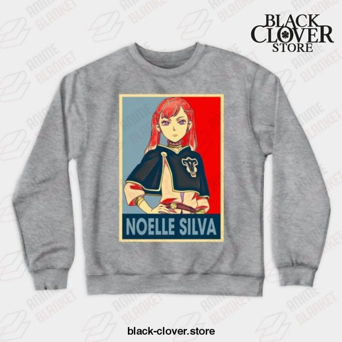 Black Clover Anime - Noelle Silva Crewneck Sweatshirt Gray / S