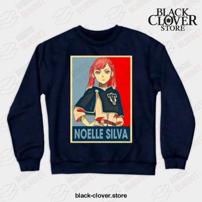 Black Clover Anime - Noelle Silva Crewneck Sweatshirt Navy Blue / S