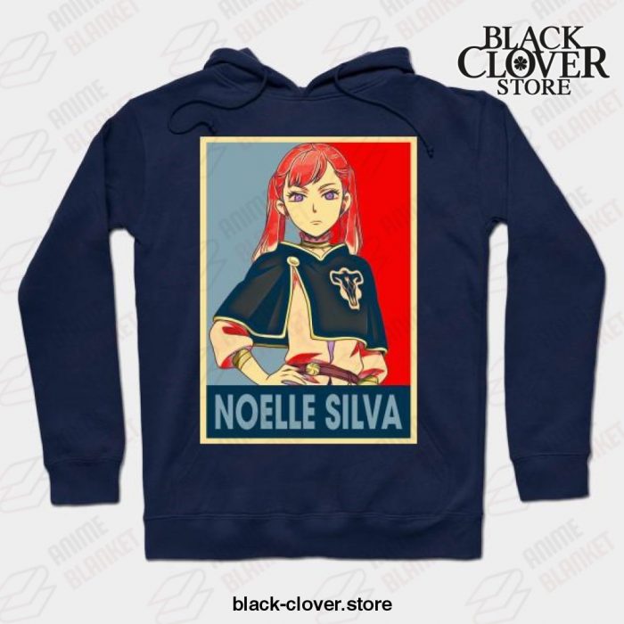 Black Clover Anime - Noelle Silva Hoodie Navy Blue / S