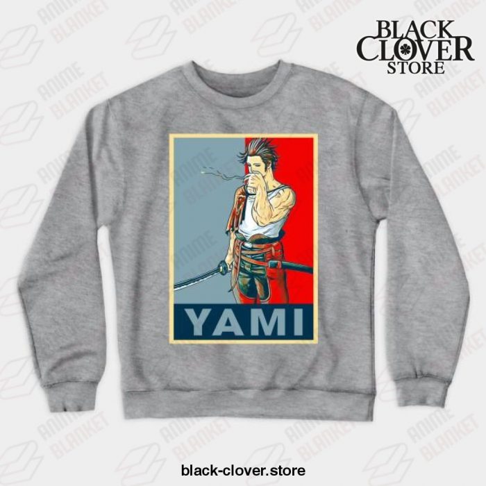 Black Clover Anime - Yami Crewneck Sweatshirt Gray / S