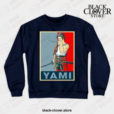 Black Clover Anime - Yami Crewneck Sweatshirt Navy Blue / S