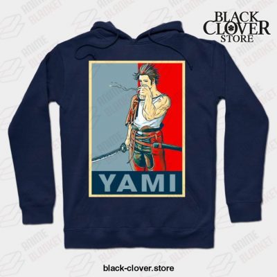 Black Clover Anime - Yami Hoodie Navy Blue / S