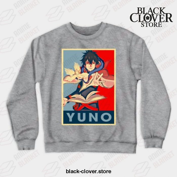 Black Clover Anime - Yuno Crewneck Sweatshirt Gray / M