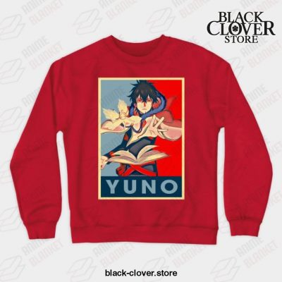 Black Clover Anime - Yuno Crewneck Sweatshirt Red / S