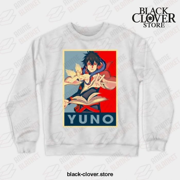 Black Clover Anime - Yuno Crewneck Sweatshirt White / S