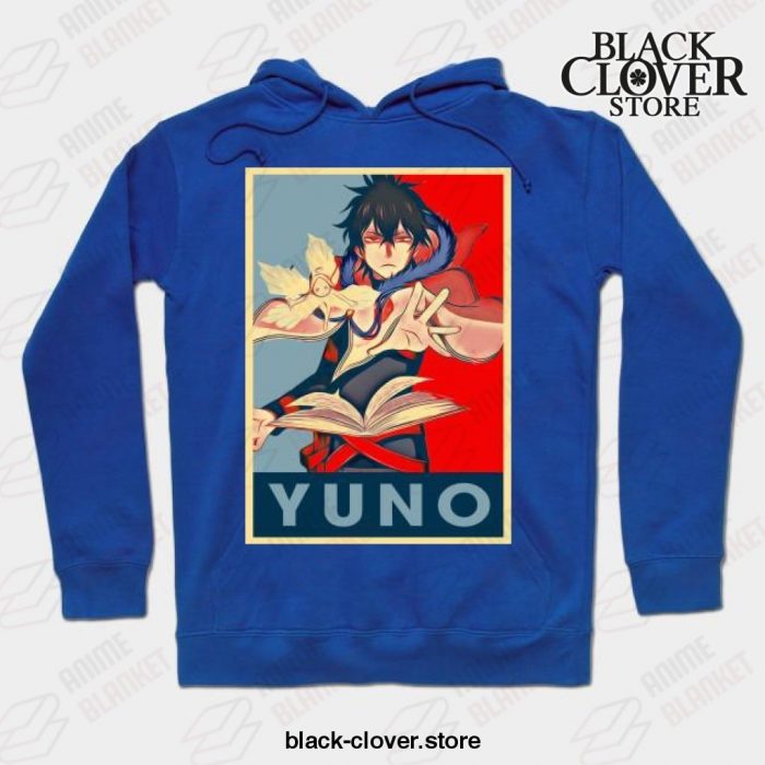 Black Clover Anime - Yuno Hoodie Blue / S