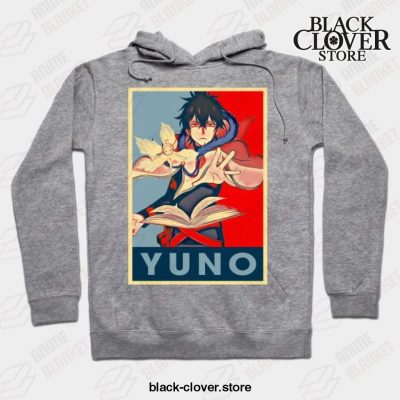 Black Clover Anime - Yuno Hoodie Gray / S