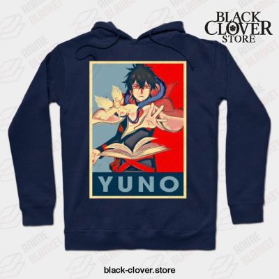Black Clover Anime - Yuno Hoodie Navy Blue / S