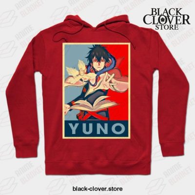 Black Clover Anime - Yuno Hoodie Red / S