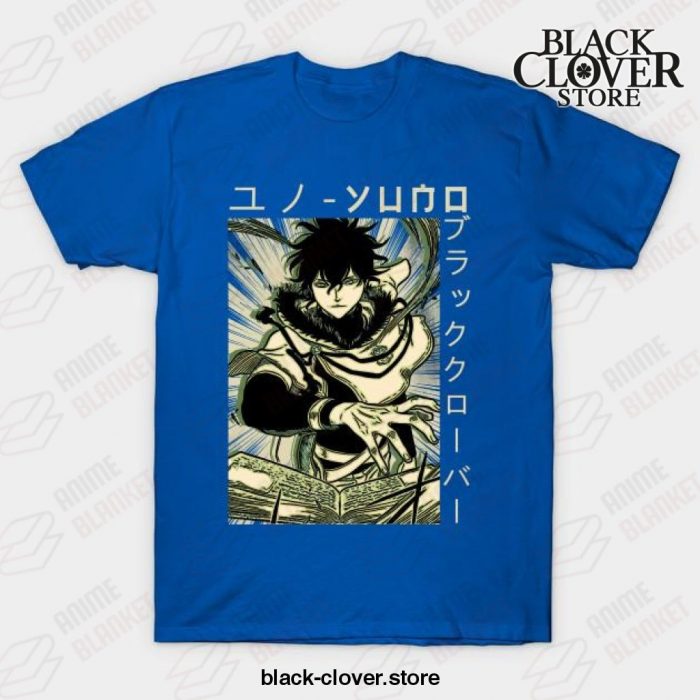 Black Clover Anime Yuno T-Shirt Blue / S