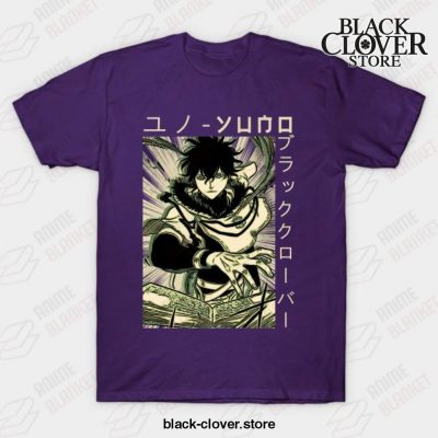 Black Clover Anime Yuno T-Shirt Purple / S