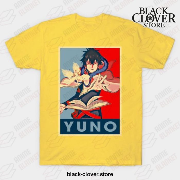 Black Clover Anime - Yuno T-Shirt Yellow / S