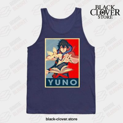 Black Clover Anime - Yuno Tank Top Navy Blue / S
