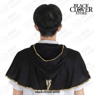 Black Clover Asta Cloak Headband Cosplay Costume
