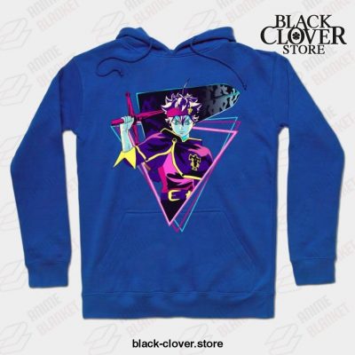 Black Clover - Asta Retro Design Hoodie Blue / S