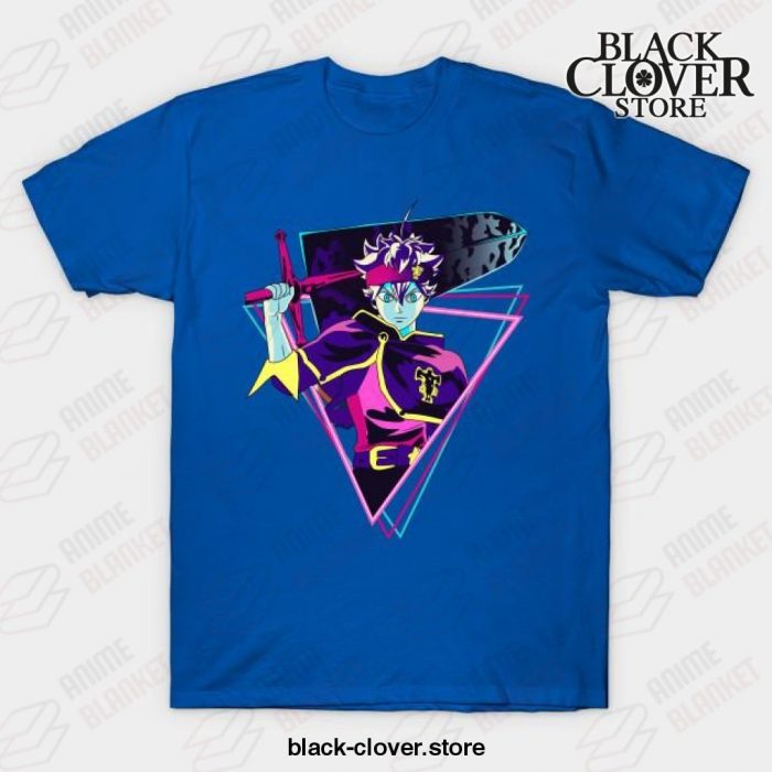 Black Clover - Asta Retro Design T-Shirt Blue / S