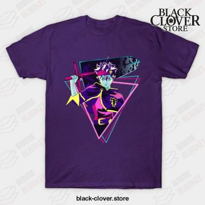 Black Clover - Asta Retro Design T-Shirt Purple / S