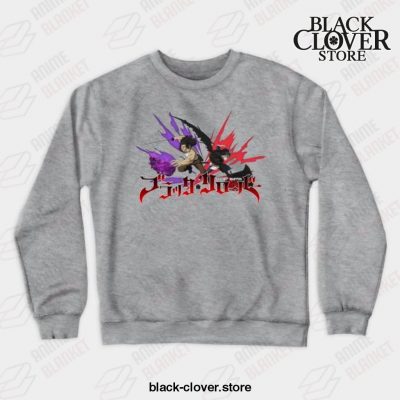 Black Clover Asta & Yami Crewneck Sweatshirt Gray / S