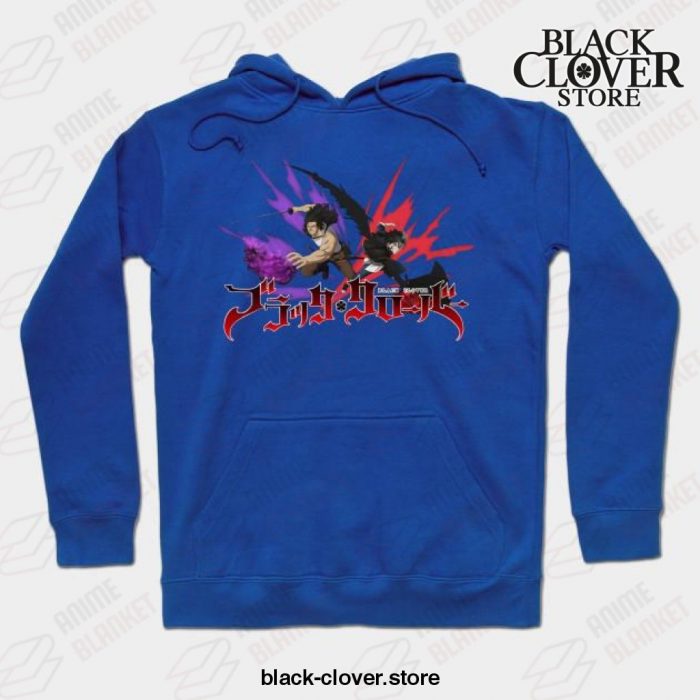 Black Clover Asta & Yami Hoodie Blue / S