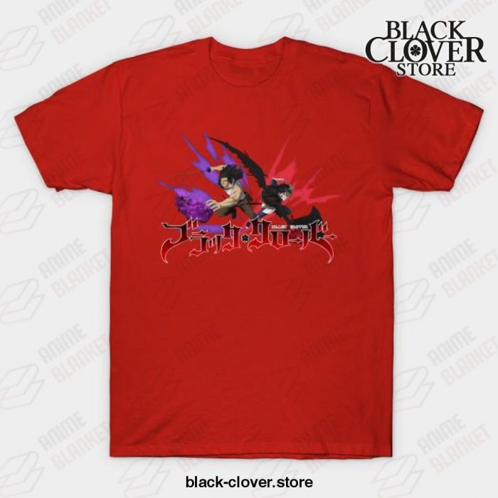 Black Clover Asta & Yami T-Shirt Red / S