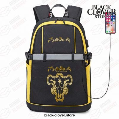 Black Clover Backpack - Yellow Bull