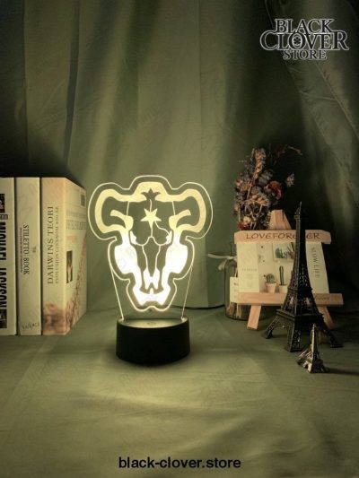 Black Clover Bull Acrylic Led Night Light Lamp