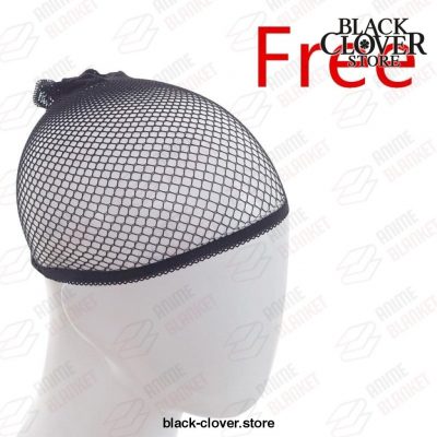 Black Clover Cosplay Asta Short Wig Costume Prop + Cap
