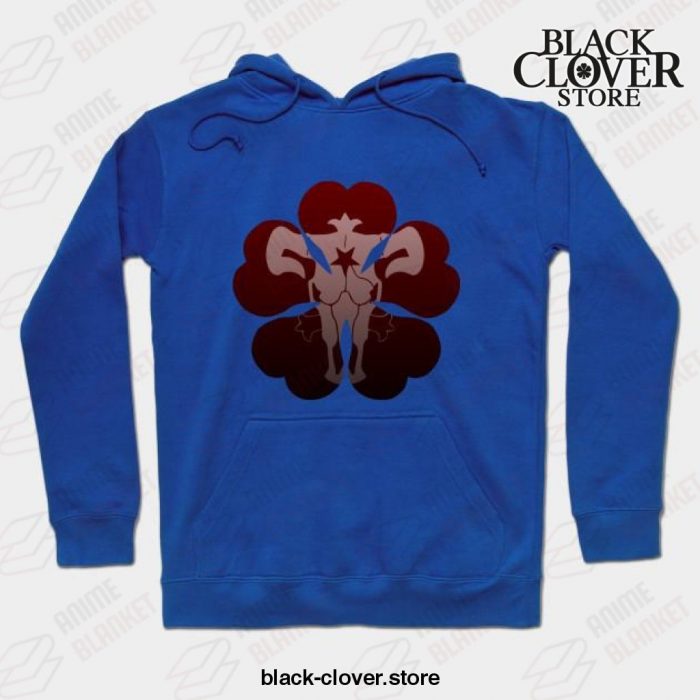 Black Clover Dark Theme Hoodie Blue / S