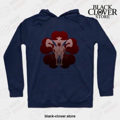 Black Clover Dark Theme Hoodie Navy Blue / S