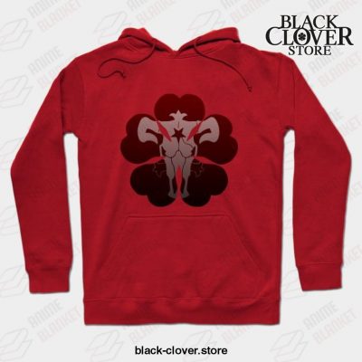 Black Clover Dark Theme Hoodie Red / S