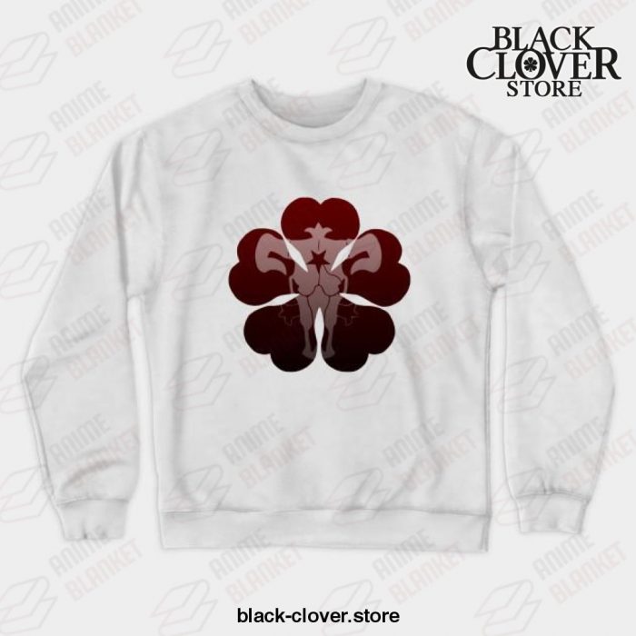 Black Clover Dark Theme Sweatshirt White / S