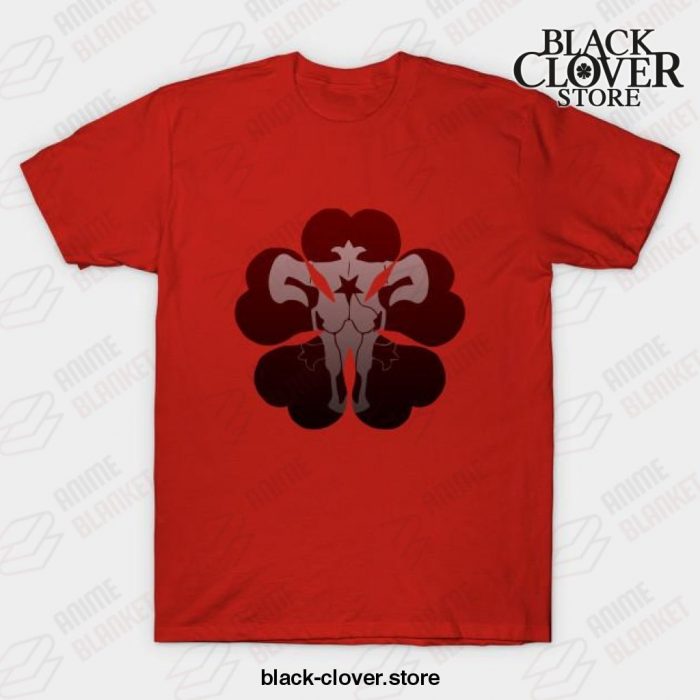 Black Clover Dark Theme T-Shirt Red / S