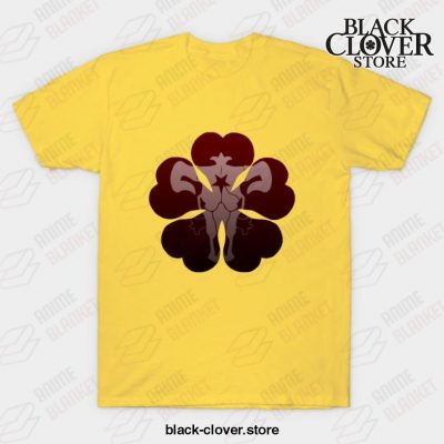 Black Clover Dark Theme T-Shirt Yellow / S