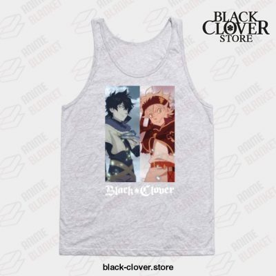 Black Clover Fantasy Anime - Yuno & Asta Tank Top Gray / S