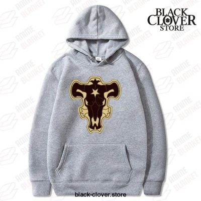 Black Clover Hoodie - Bull Classic Gray / M