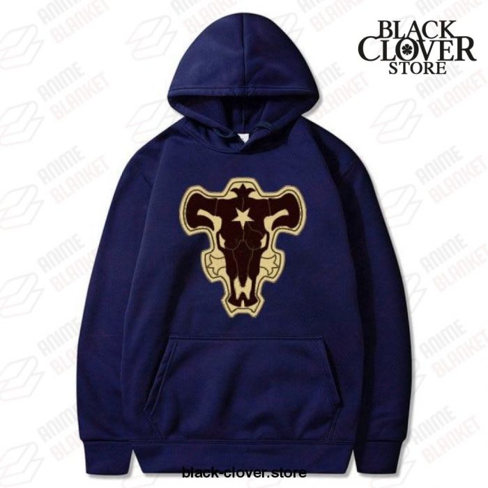Black Clover Hoodie - Bull Classic Navy Blue / M
