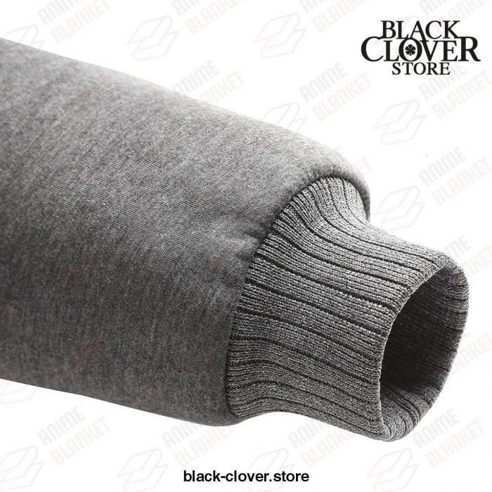 Black Clover Jacket - Bull Coat Zipper Hoodie Winter Warm