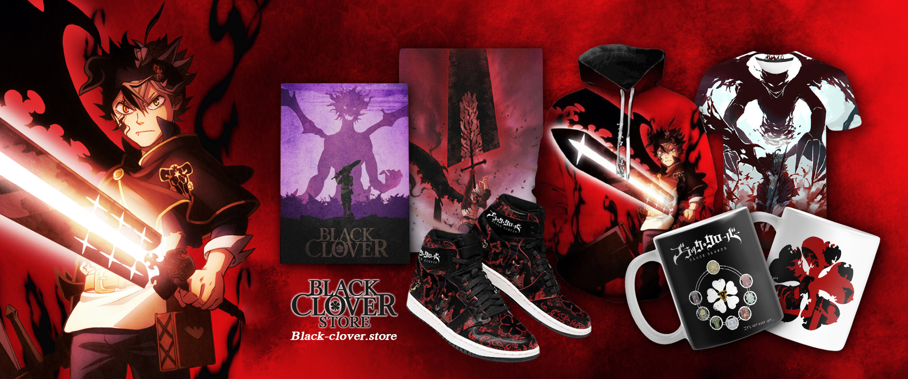 Black Clover Hoodie - Harajuku Asta Black Clover Graphic Hoodie | Black  Clover Merch Store