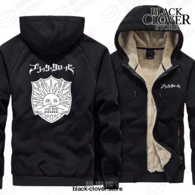 Black Clover Sun Symbol Warm Coat Jacket Winter S / Style 1