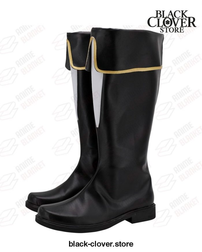 Black Clover Yami Sukehiro Cosplay Shoes Long Boots Leather