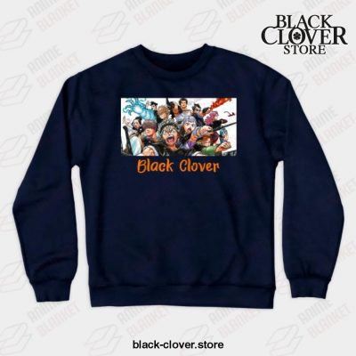 Black Manga Clover Characters Awesome Design Crewneck Sweatshirt / 5Xl