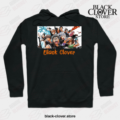 Black Manga Clover Characters Awesome Design Hoodie / S