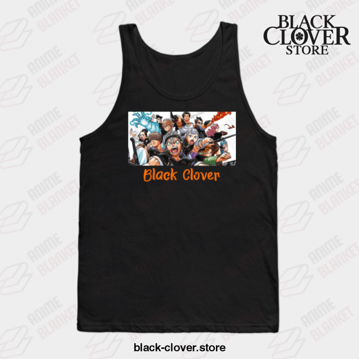 Black Manga Clover Characters Awesome Design Tank Top / S