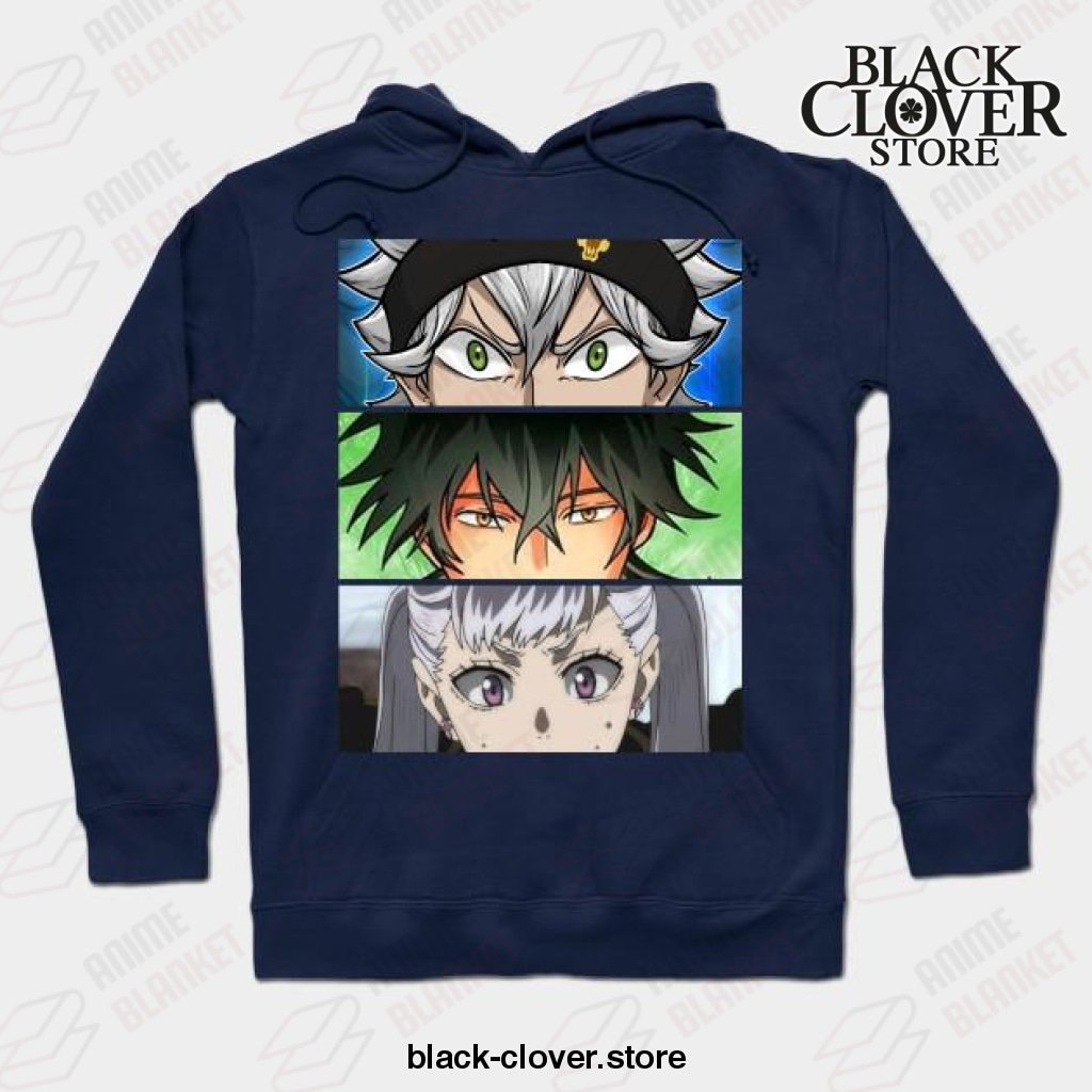 Black Manga Clover Main Characters Hoodie - Black Clover Store
