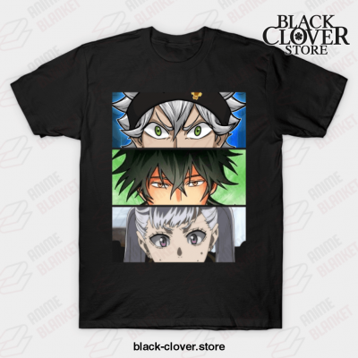 Black Manga Clover Main Characters T-Shirt / S